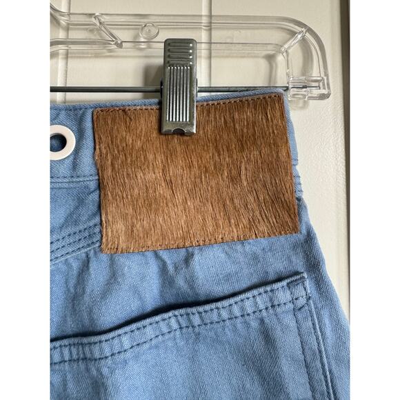 Rag & Bone Womens Shorts Sz 23 Slim Fit High Rise Powder Blue Cotton - Picture 6 of 10